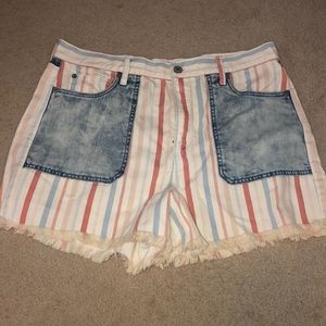 American Eagle denim mom shorts